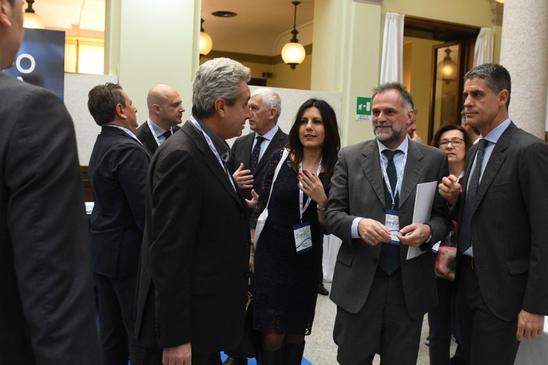 La Senatrice Daniela Sbrollini con il Senatore Massimo Garavaglia e Franco Confalonieri (EAA)