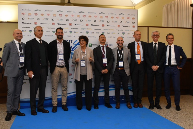 Il Board Acquanetwork con i Main Sponsor e gli Ospiti d'Onore